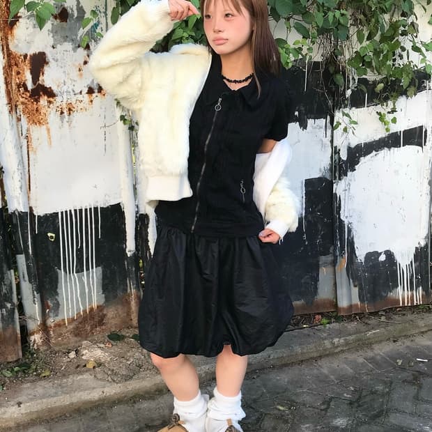 🐾펌킨 스커트 코디 🐾