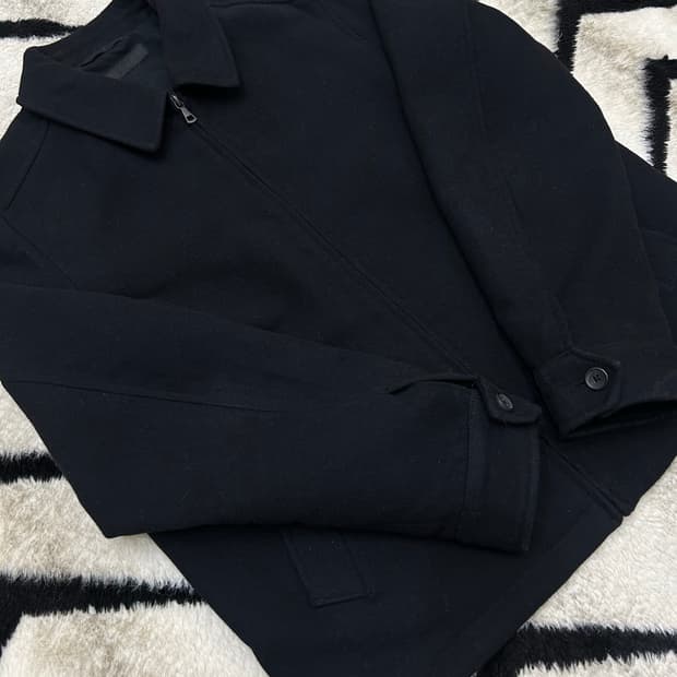 [L]유니클로 모직 블루종/블랙