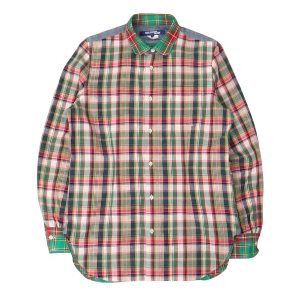 준야와타나베 플란넬 체크 셔츠