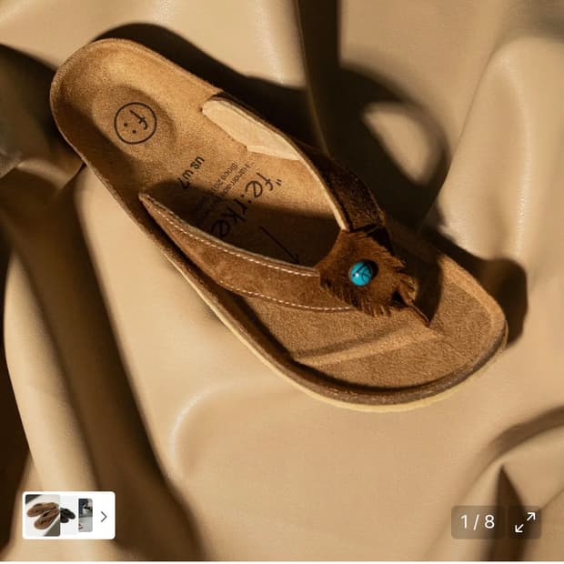 290] 페르커 플리플랍 샌들 브라운