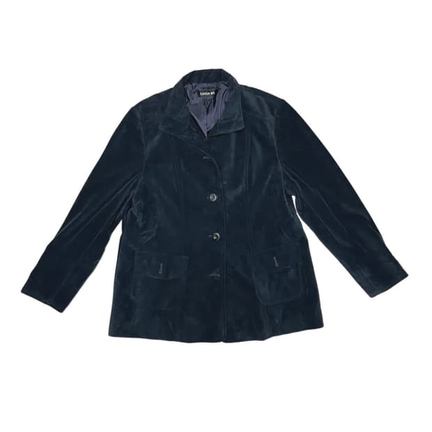 Navy suede jacket