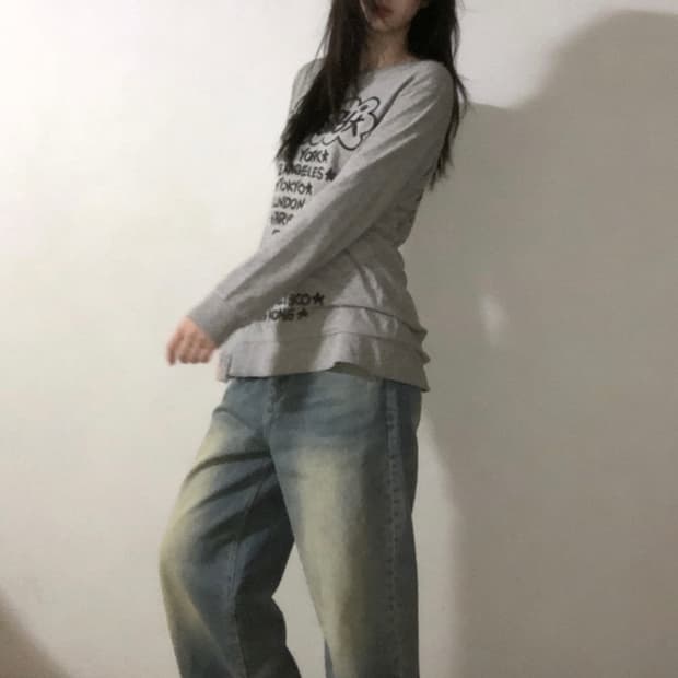 스투시 x 에릭 헤이즈 월드투어 롱슬리브 티셔츠