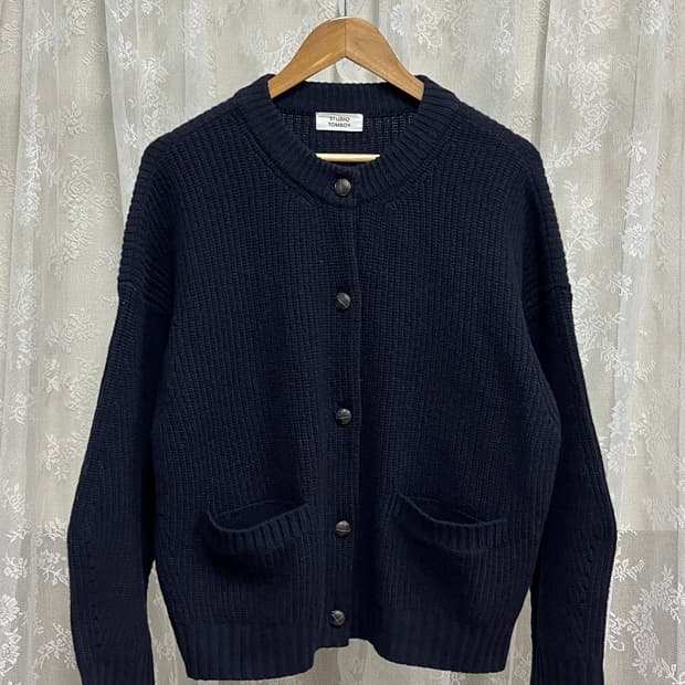 F) 스튜디오 톰보이 가디건 네이비