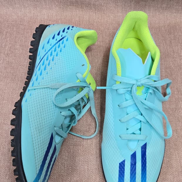 아디다스 250mm-  풋살화 엑스 스피드포탈4 TF 민트색