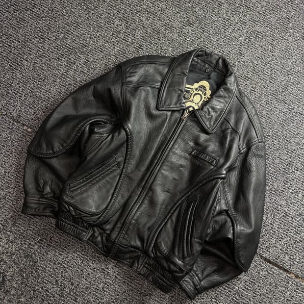 빈티지 아카이브 양가죽 레더 봄버 자켓 2784