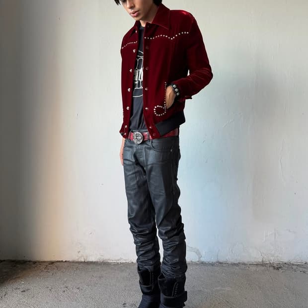 Dior Homme 07ss waxed denim jeans