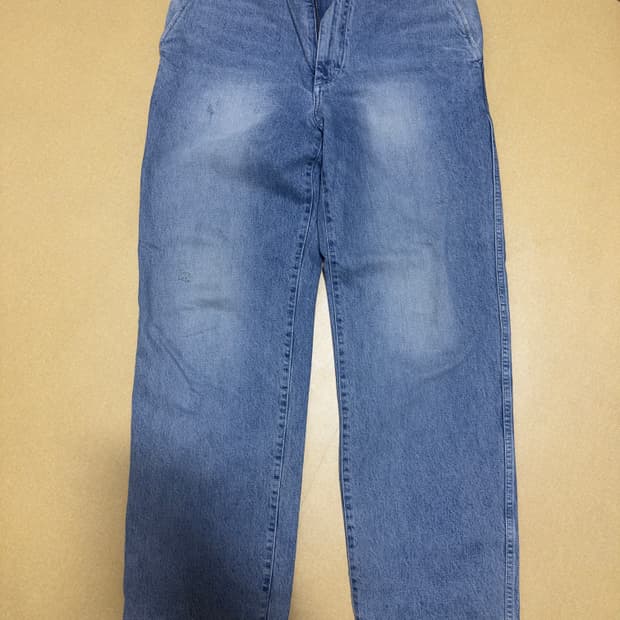 포터리 논워시드 와이드 데님 미드블루3