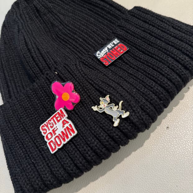 빈티지 뱃지 브롯지 4set