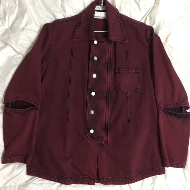 나마체코 다잉 데님셔츠