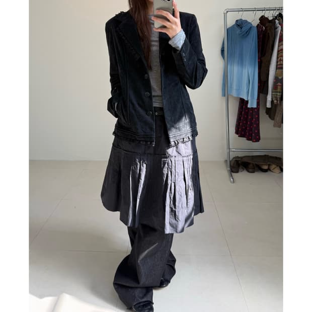 빈티지 벨벳 자켓