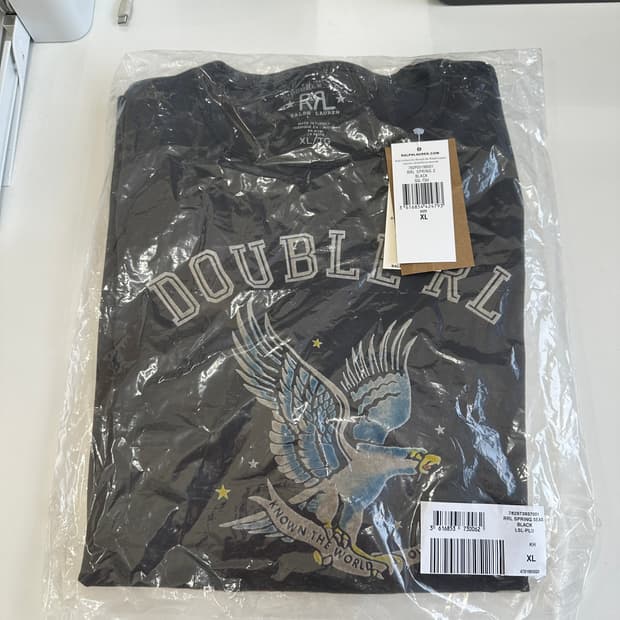 더블알엘 26ss 독수리 반팔 티셔츠 xl