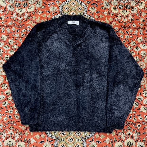 [M] 효지 블랙 브이넥 니트