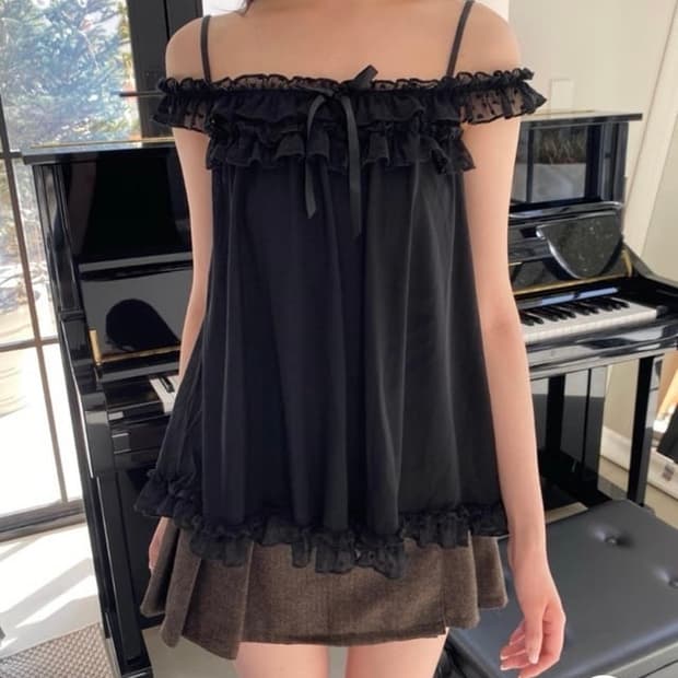 브랜디멜빌 레이스 탑 