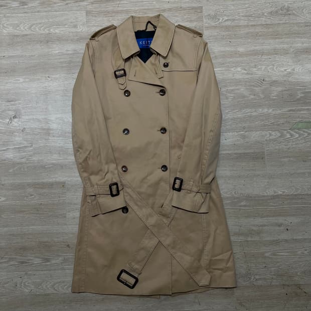 KEITH 키이스 코튼 더블 트렌치코트 [베이지] 82-88-160
