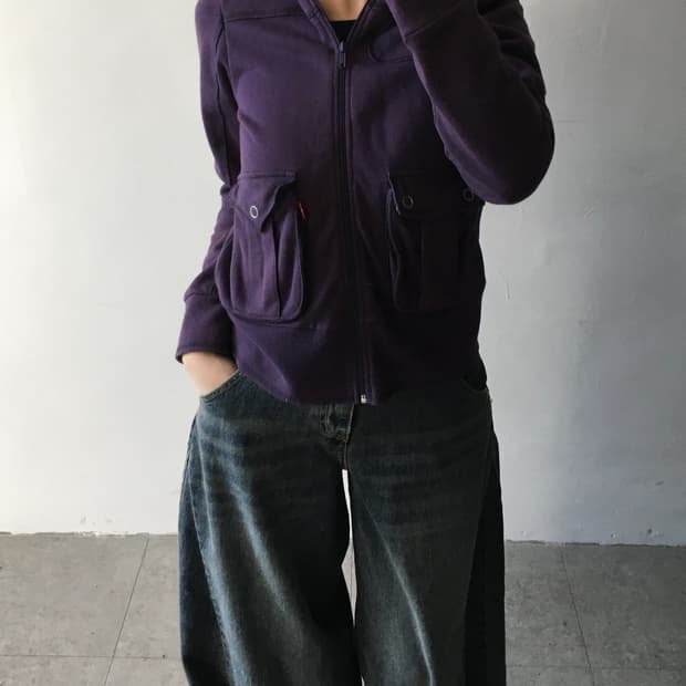 리바이스 털후드집업