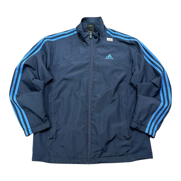 ✨ (바배) 아디다스 네이비 블루 삼선 우븐 바람막이