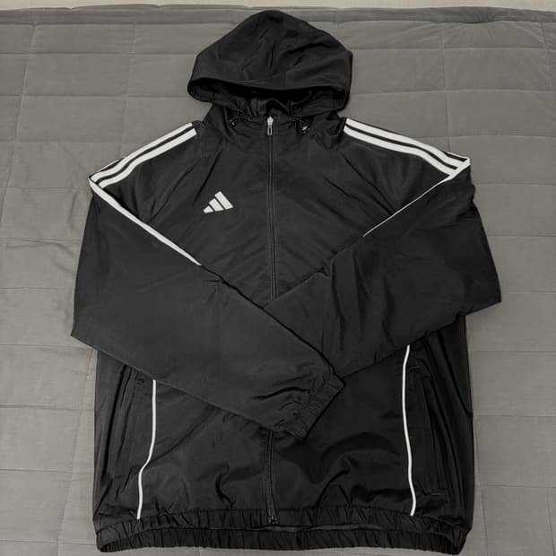 아디다스 티로 윈드브레이커 바람막이 XL 사이즈 블랙