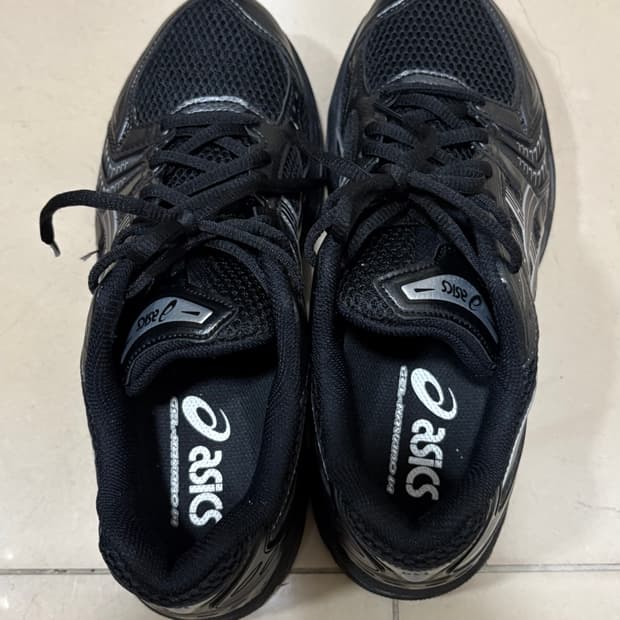 아식스 젤카야노14 블랙 퓨어실버