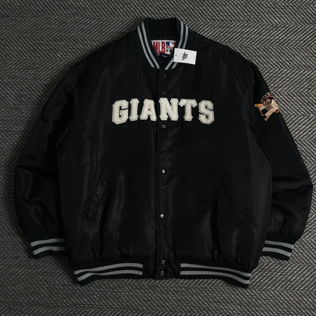 MLB 샌프란시스코 자이언츠 사틴 바시티 자켓o 3713
