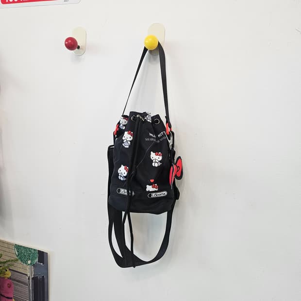 레스포색 헬로키티 버킷백 복조리백