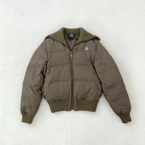 핑키앤다이안 딥카키 갸루 패딩