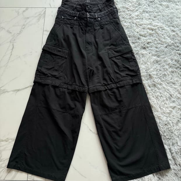 발렌시아가 트리플 레이어드 카고 팬츠 M