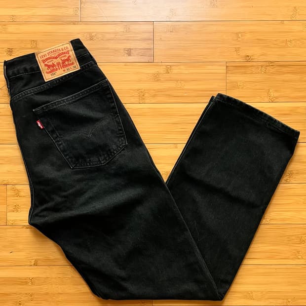 리바이스 555 블랙진 데님팬츠 W32 L32