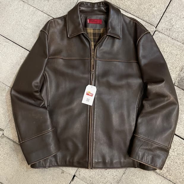 리바이스 브라운 소가죽 자켓