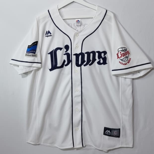 오버핏 XL ) 마제스틱 라이온즈 마키타 유니폼 반팔