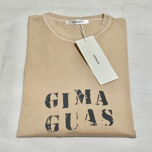 [M]기마구아스 gima 롱 슬리브리스 탑/베이지