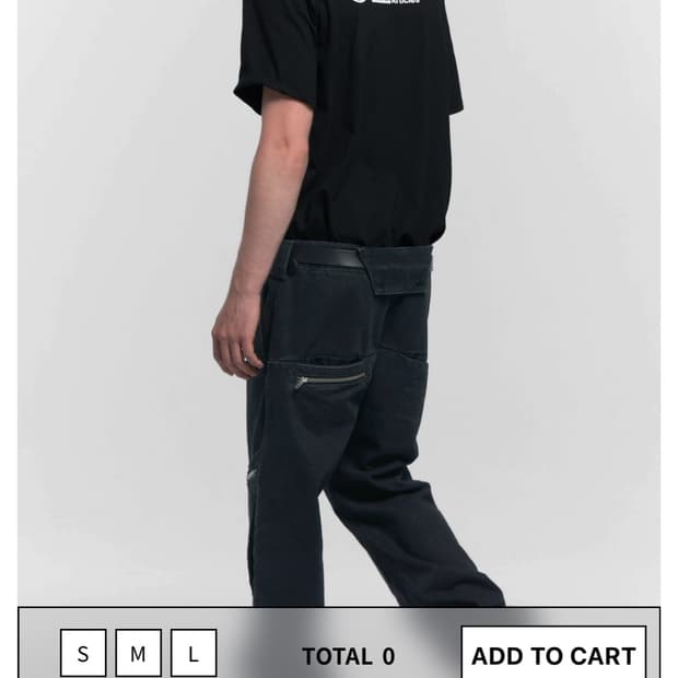 구매글)플라스틱 프로덕트 리빌드 팬츠 m