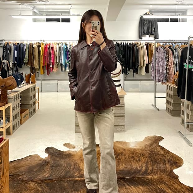 VTG leather jacket 빈티지 레더 자켓