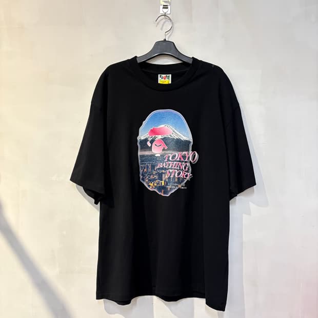 베이프 에이프헤드 시티스케이프 반팔 블랙