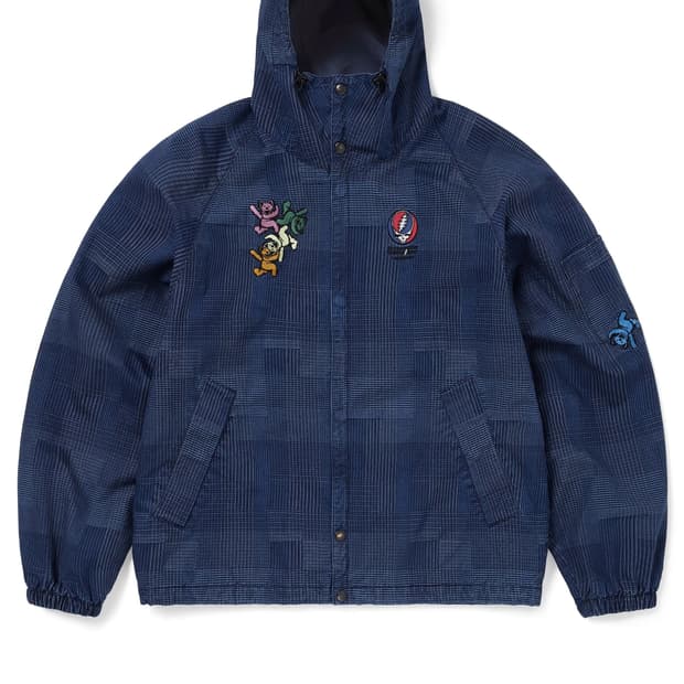 S M L 디스이즈네버댓 그레이트풀데드 gd 댄싱 베어 자켓 패치워크