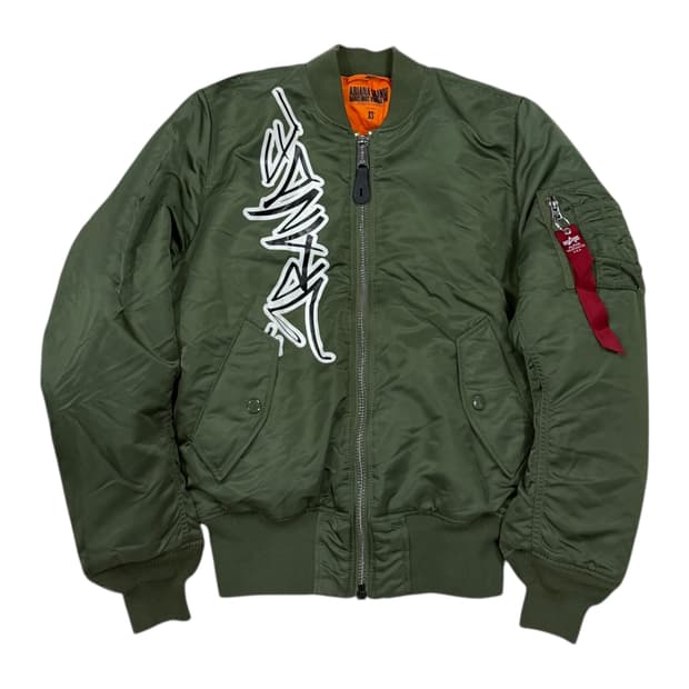 알파인더스토리 X 아리아나그란데 MA-1 봄버 자켓 카키 XS
