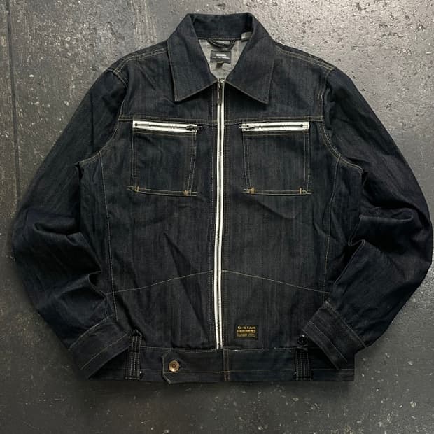 100 지스타로우 데님자켓