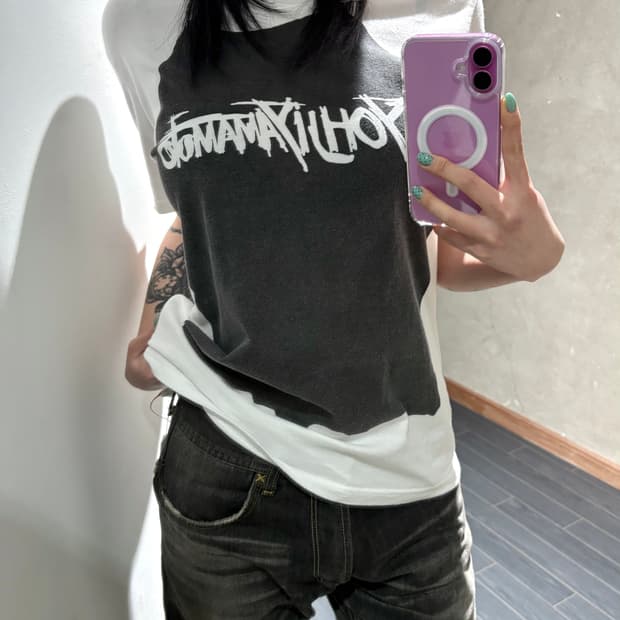 요지 야마모토 프린팅 티셔츠