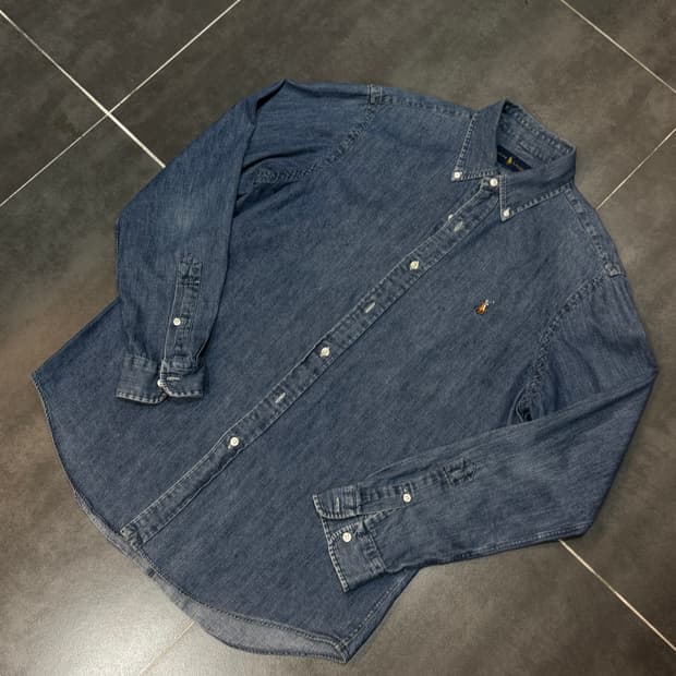 RALPH LAUREN 중청 데님셔츠