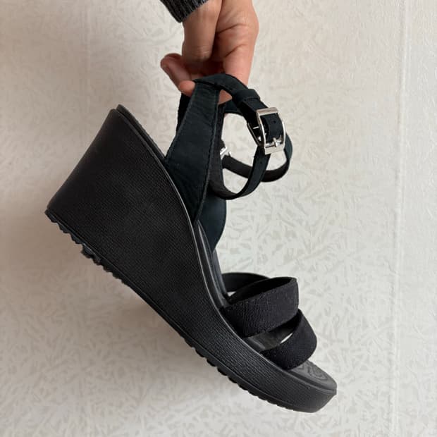 크록스 웨지힐 플랫폼 샌들