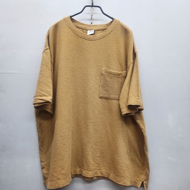 자라 ZARA 빈티지 원포켓 디테일 코튼 니트반팔티 XL(2XL)