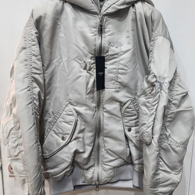 송지오 옴므 후드 MA-1 자켓 새제품 46 택O