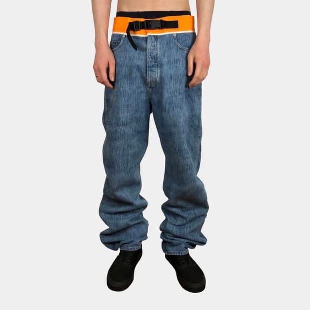Maison Margiela Contrast Waistband Jeans