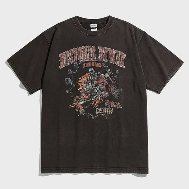 아웃스탠딩 MOT Death Track 반팔 티셔츠