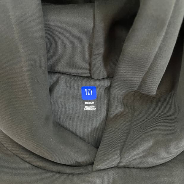 이지 갭 로고 슈렁큰 후디 블랙