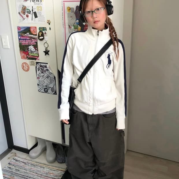 폴로 빅포니 코튼집업 XL