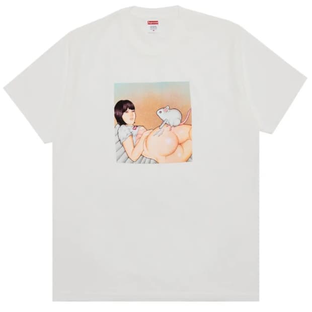 슈프림 반팔 티셔츠 Supreme Mouse Tee (White)