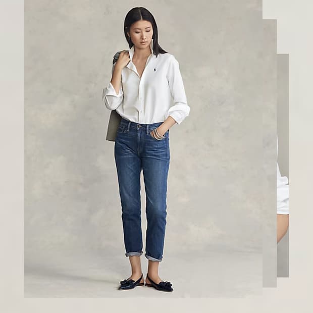 [XS] 폴로 랄프로렌 코튼 셔츠 릴렉스핏 QR인증