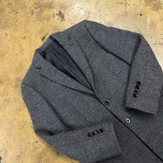 [정품/105] 빈폴 헤링본 남성 코트 그레이 b10