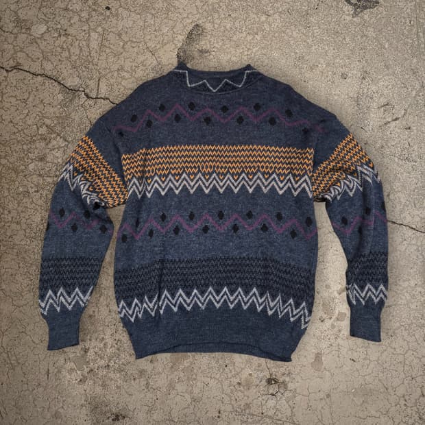 80s Kennington 페어아일 스웨터 MADE IN ITALY