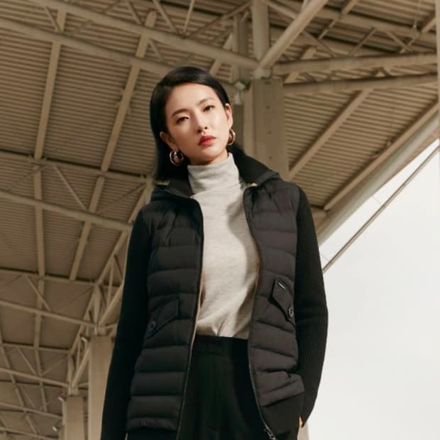 90 ) GEOSPIRIT 지오스피릿 여성 구스 니트패딩